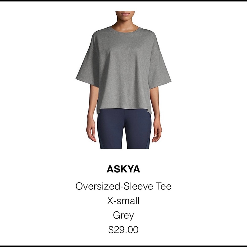 Askya NWT oversized grey tee